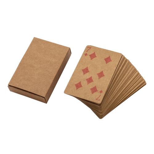 Deck of 54 playing cards in single box, in recycled paper