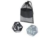 Simmons 2-piece fitness dice game set in recycled PET pouch