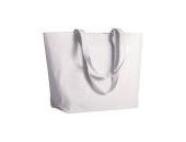 280 g-m2 cotton shopping bag, long handles and bottom gusset - Slightly stained