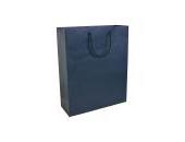 157 g/m2 matte laminated paper shopping bag with gusset and bottom reinforcement
