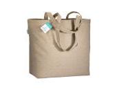 190 g/m2 recycled cotton shopping bag with long handles and gusset