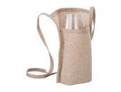 Tasting glass holder in recycled cotton 150g/m2, with 90 cm string.