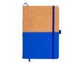 Notebook in cork and PU, lined sheets 80 pages 70 gr. in ivory color.