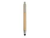 Bamboo ball pen with rubber for touch screen