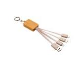 Usb-type w/lighting/micro usb power cable with keychain