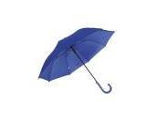 Automatic umbrella with metal shaft and plastic crook handle