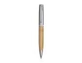Metal twist pen with bamboo barrel