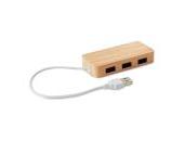 Hub USB in bambus